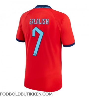 England Jack Grealish #7 Udebanetrøje VM 2022 Kortærmet